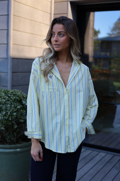 Victoire jaune - Chemise rayée