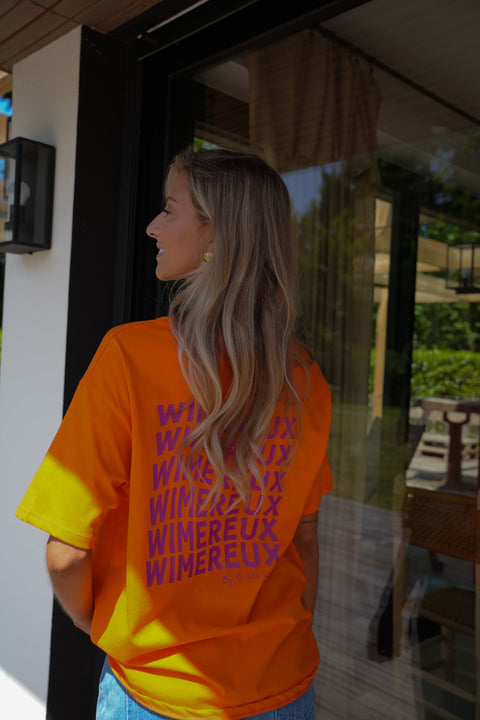 Wimereux orange - T-shirt imprimé