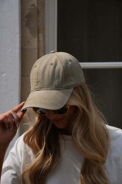 Mio beige - Casquette toile