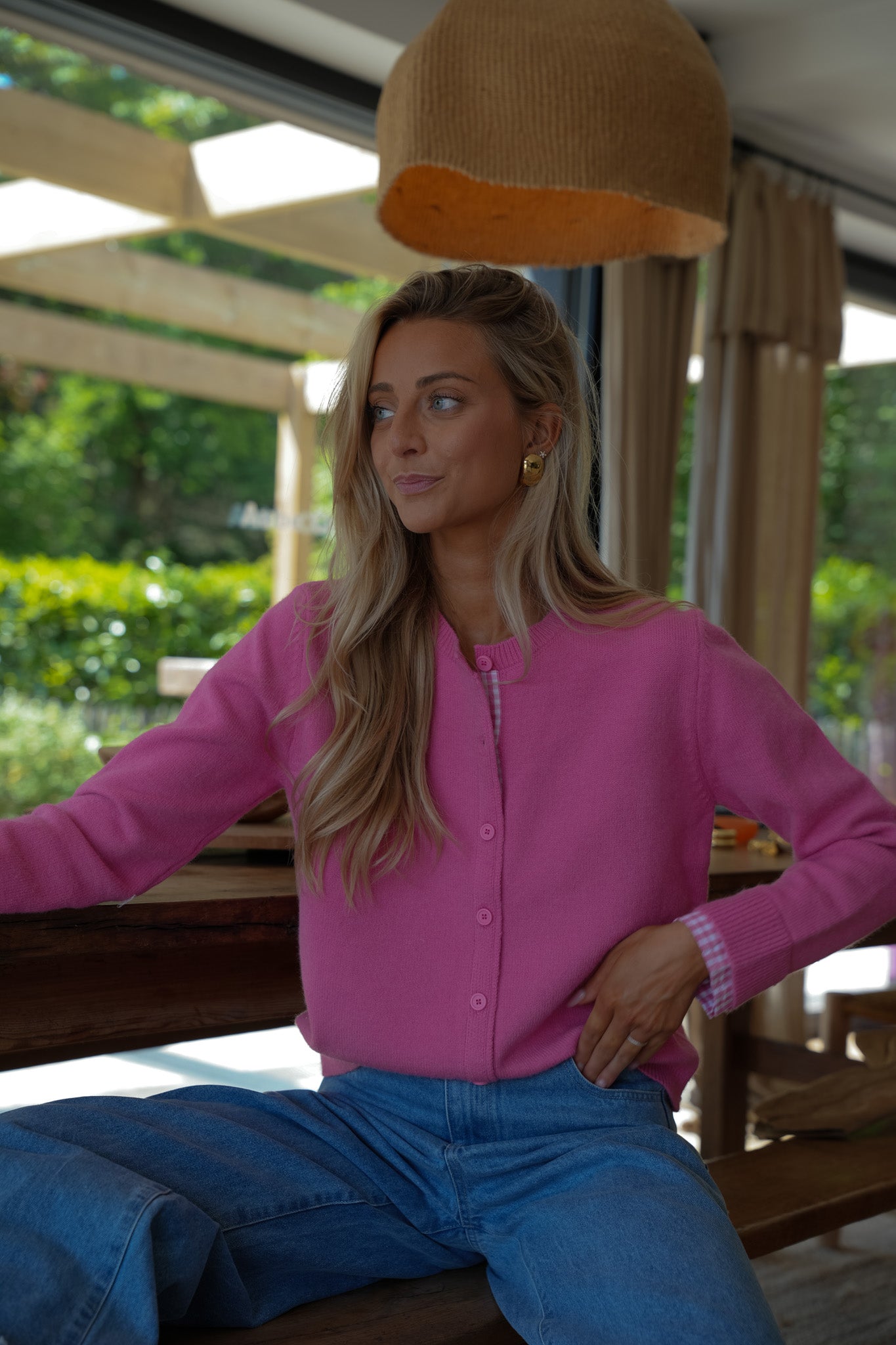 Garance rose - Gilet doux