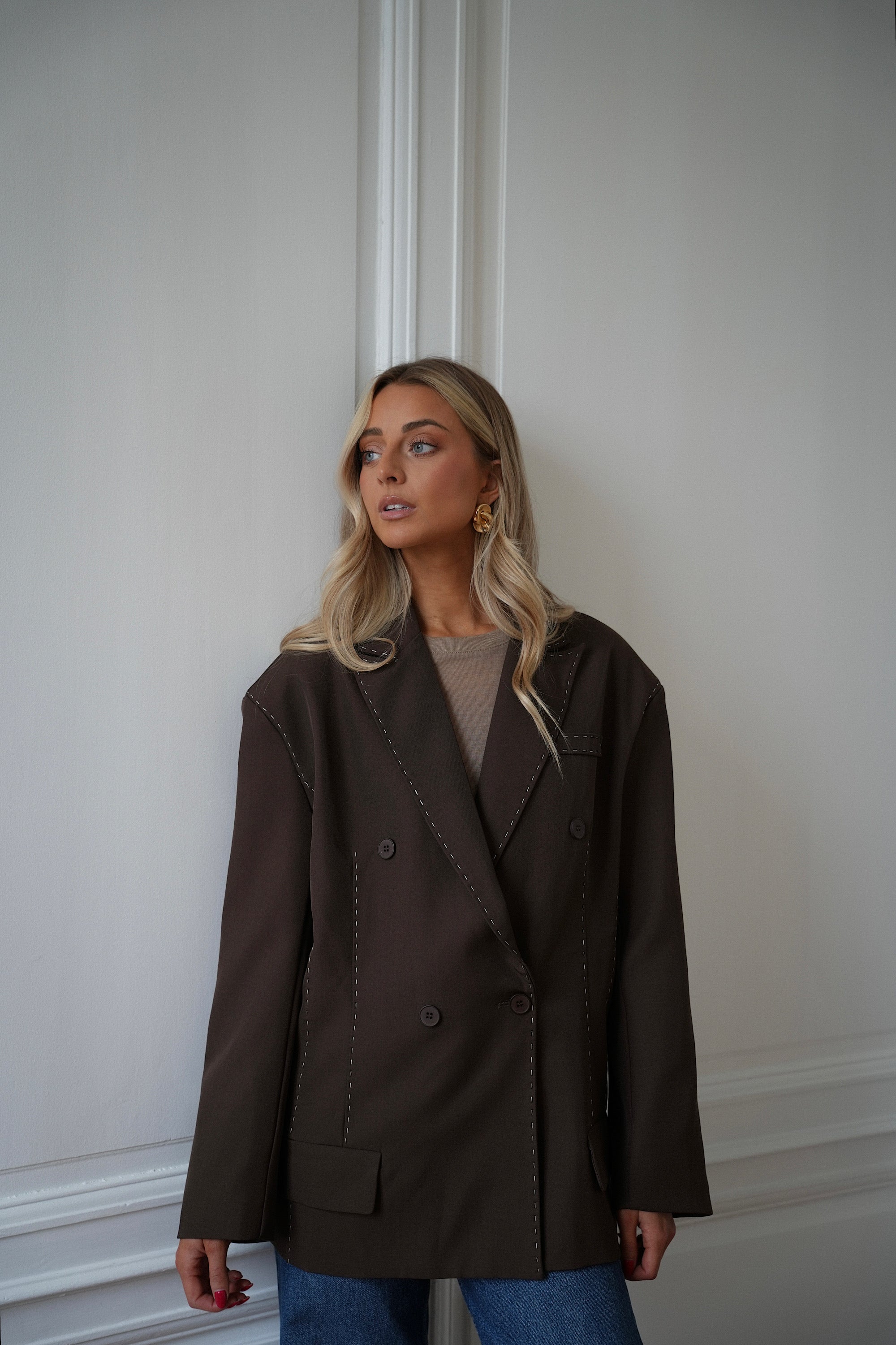 Flavie chocolat - Veste blazer