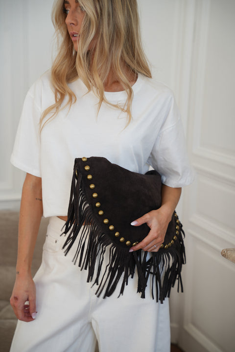 Kassandra chocolat - Sac en cuir