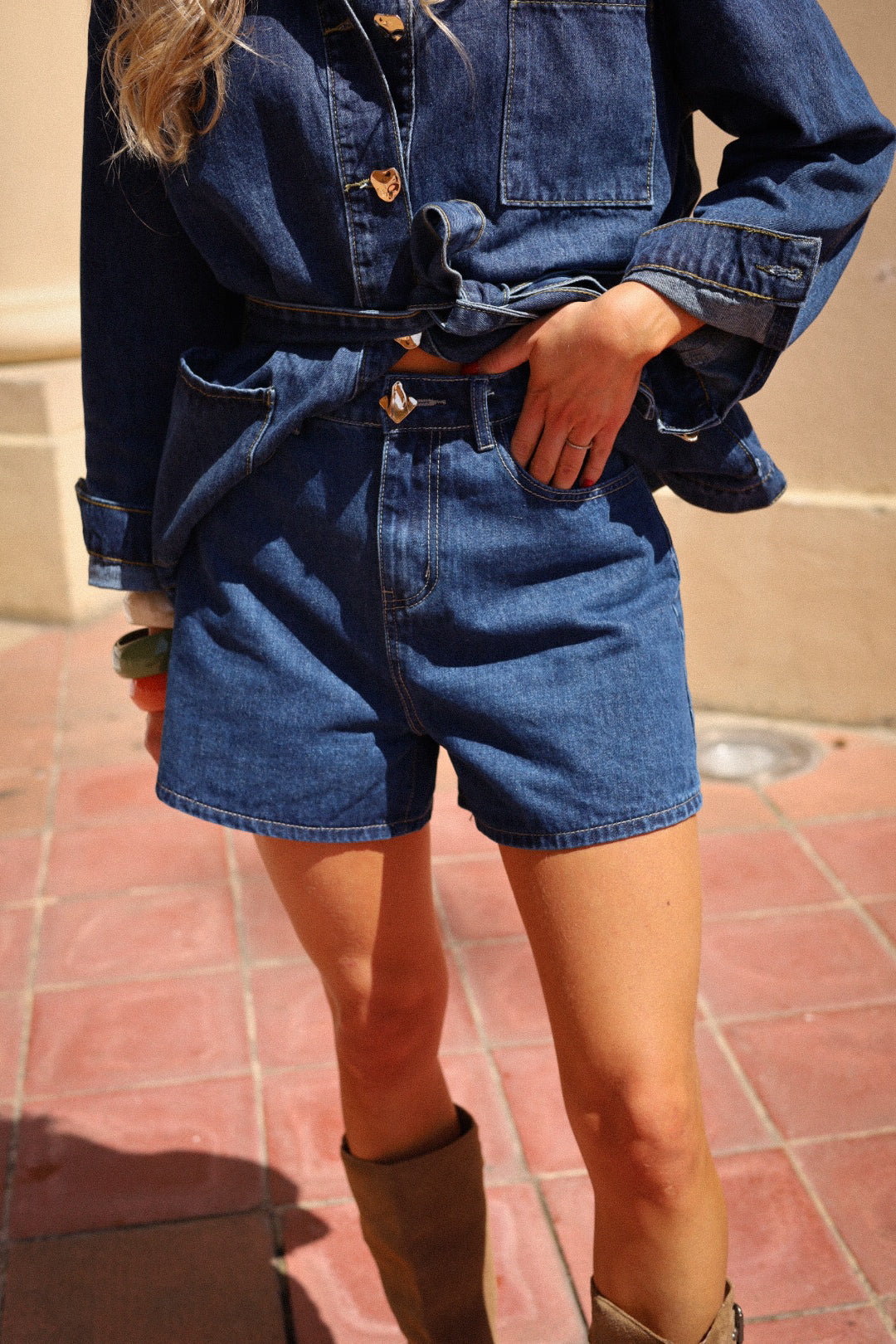 Gaby bleu - Short Jean