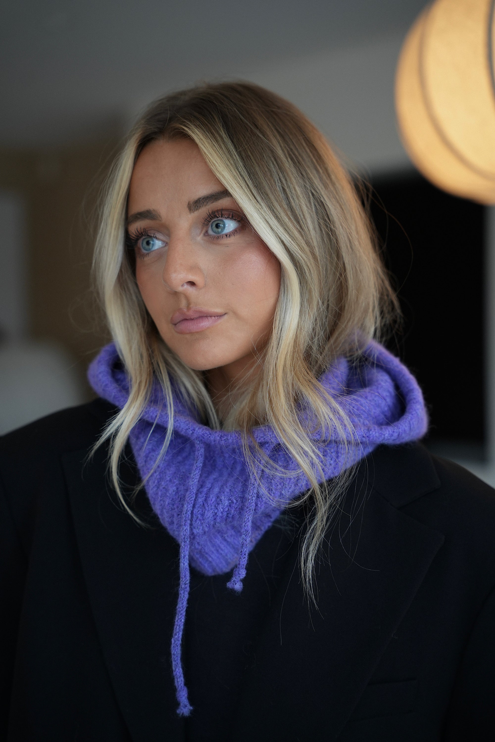 Milie violette - Cagoule douce