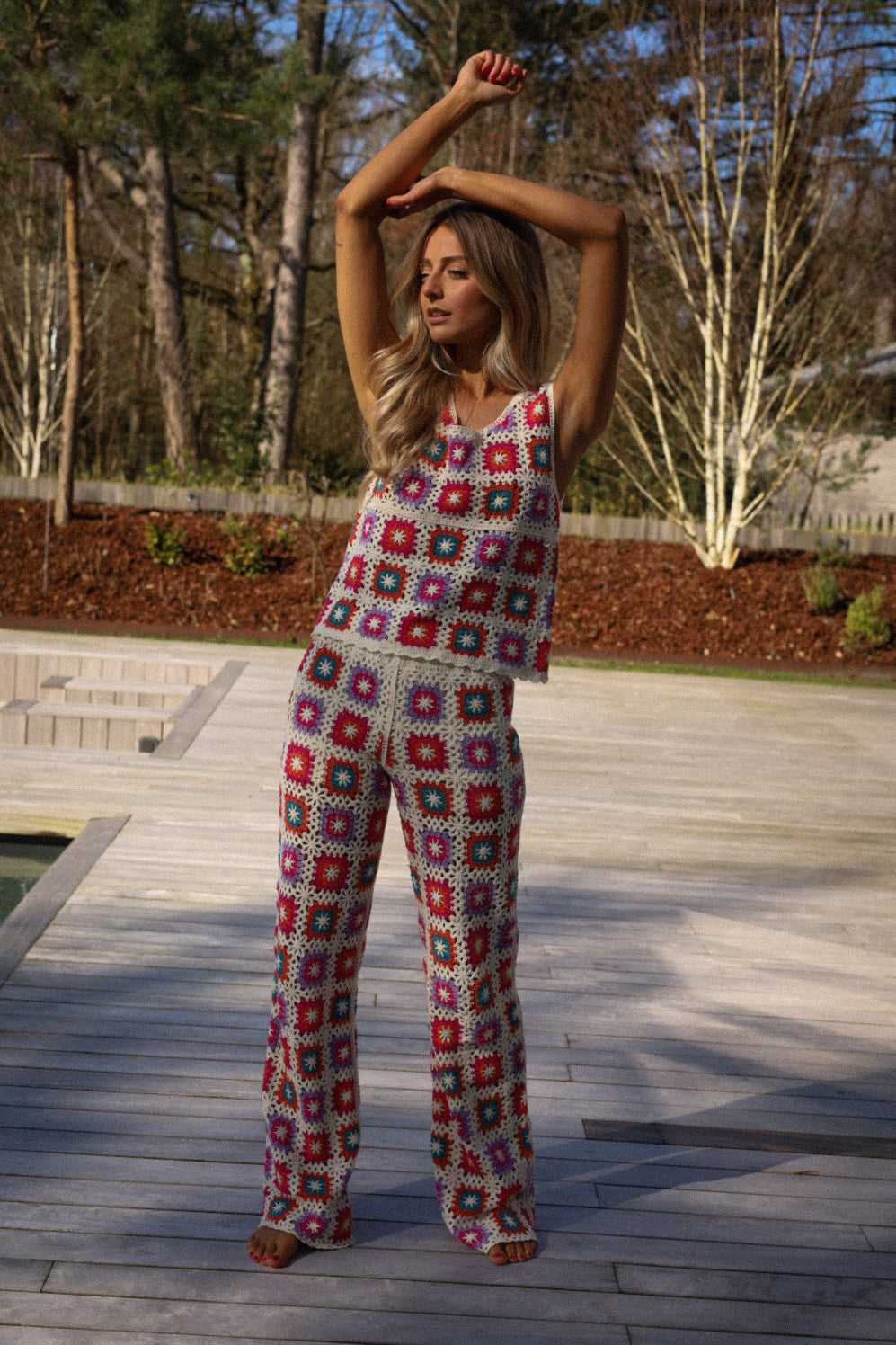 Yvan coloré - Pantalon crochet