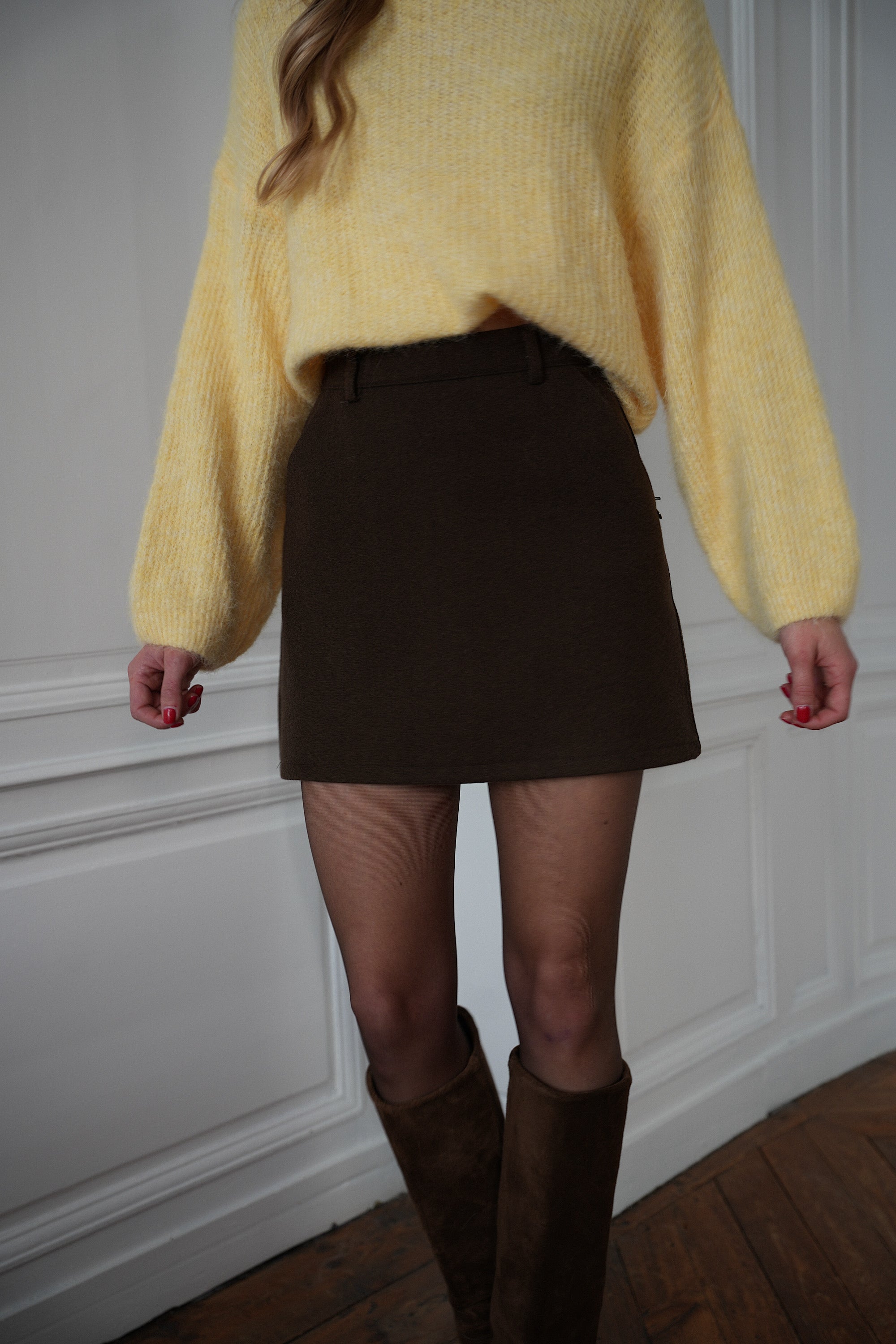 Georgia chocolat - Jupe-short