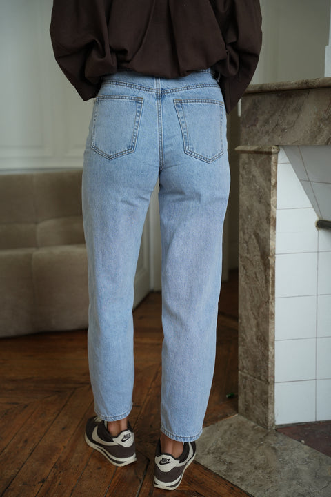 Clodia bleu clair - Jean mom