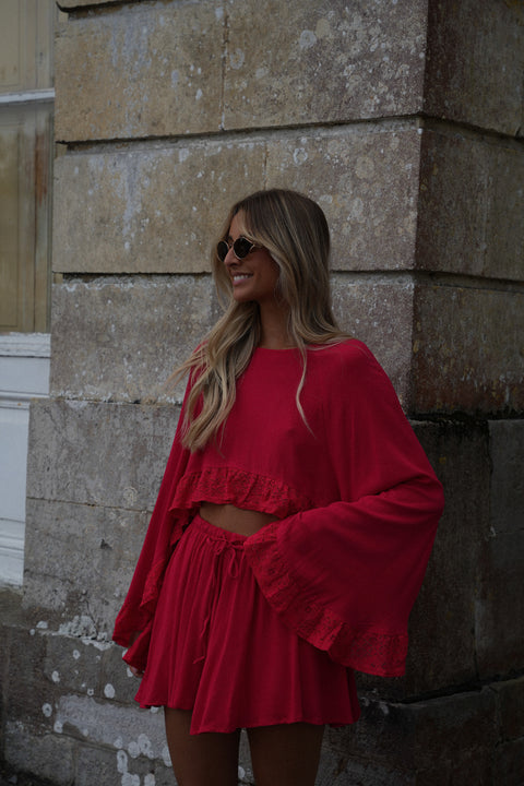 Elea rouge - Short fluide