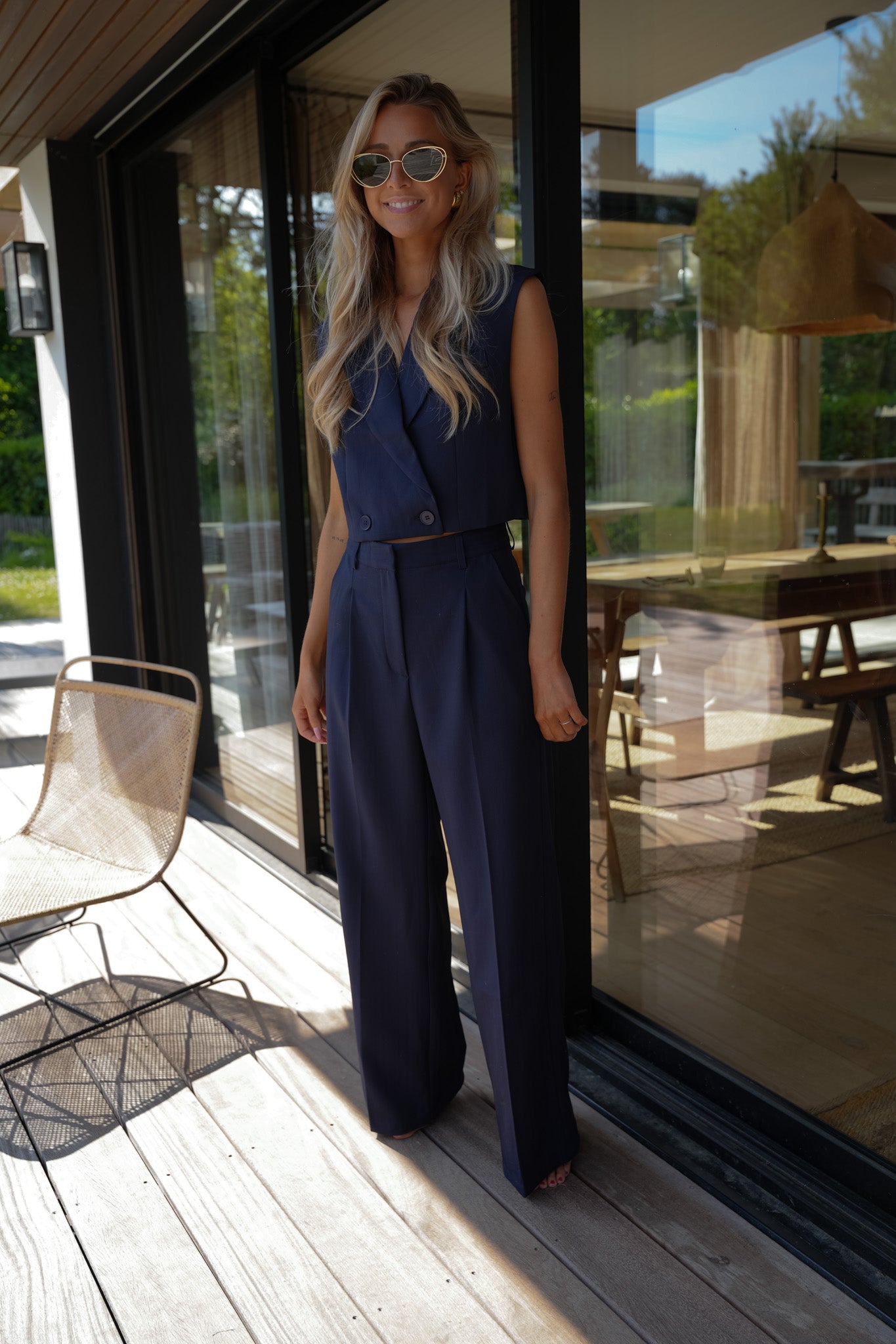 Zoé marine - Ensemble tailleur