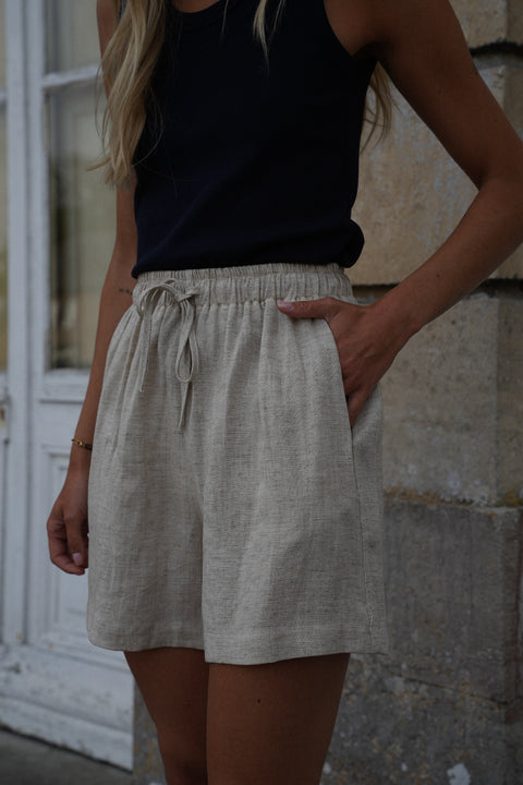 Gladys beige - Short bermuda