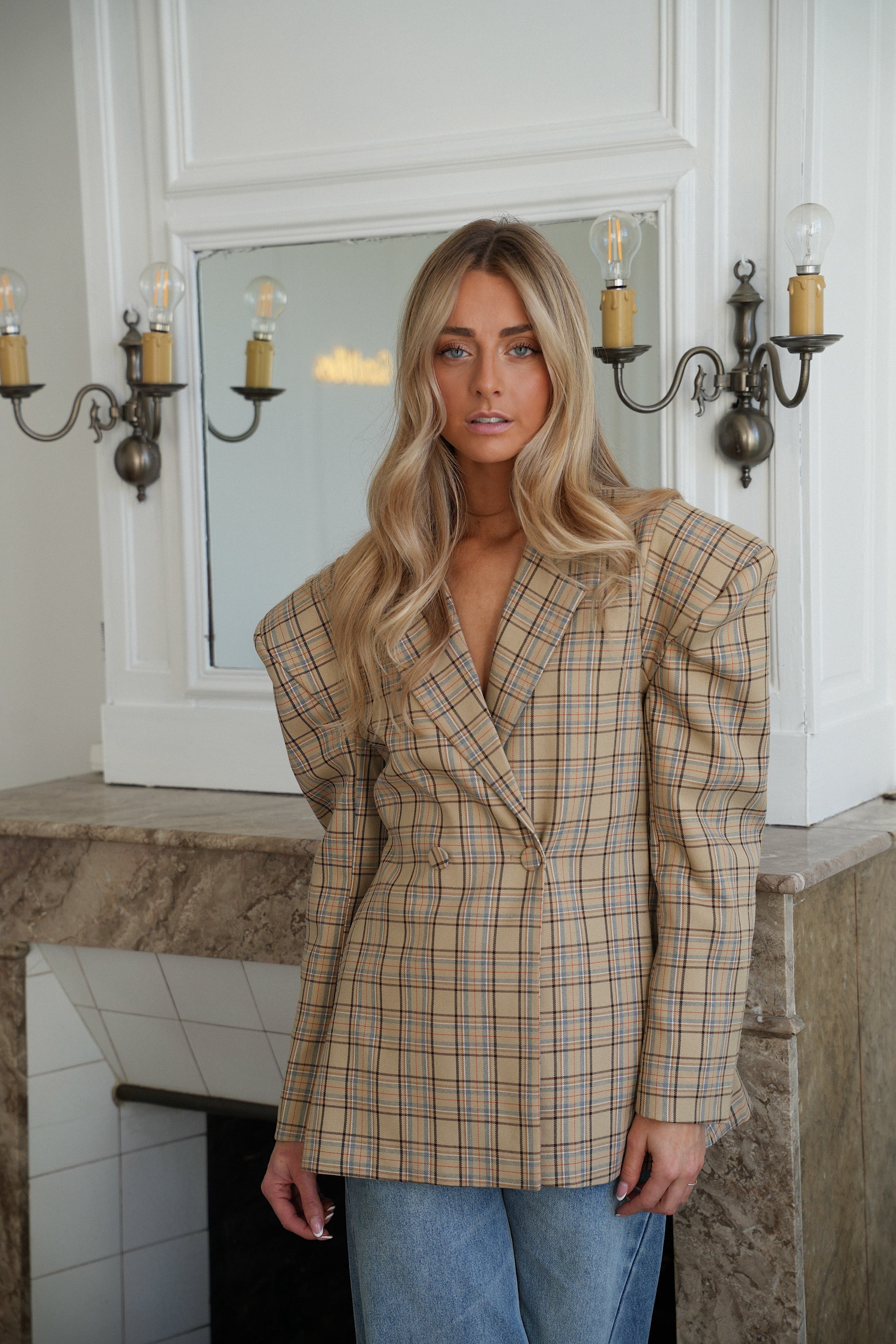 Anaelle beige - Veste blazer