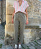 Sollis kaki - Pantalon tailleur