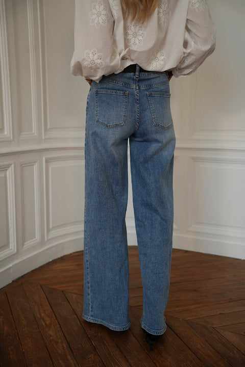 Théo bleu - Jean large