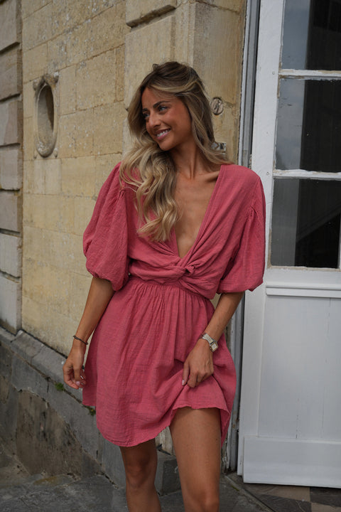 Enola terracotta - Robe courte
