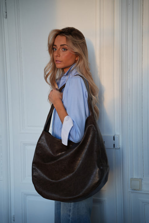 Jelly chocolat - Sac en similicuir