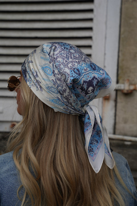 Bali bleu - Foulard imprimé
