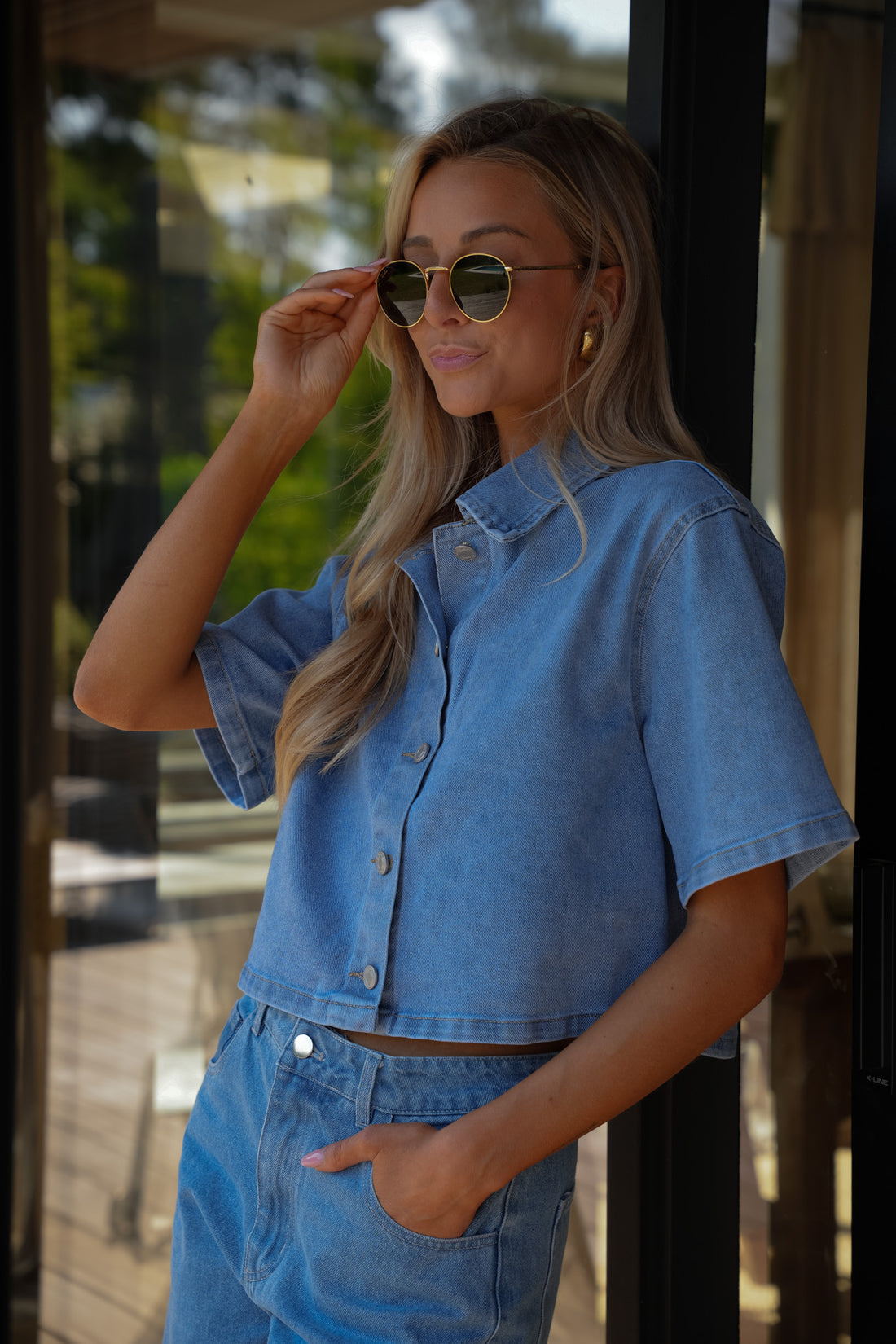 Natou bleue - Blouse jean