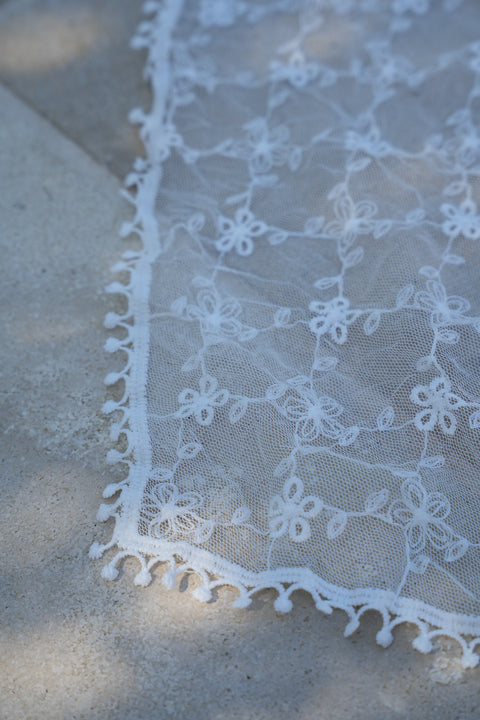 Albi blanc - Bandana dentelle