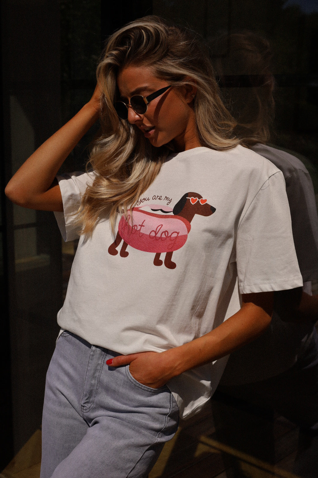 Trevor blanc - T-shirt chien