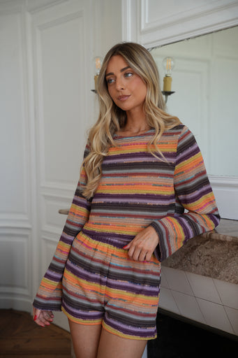Janne colorée - Blouse en crochet