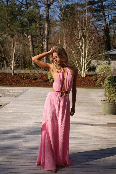 Muse rose - Robe longue