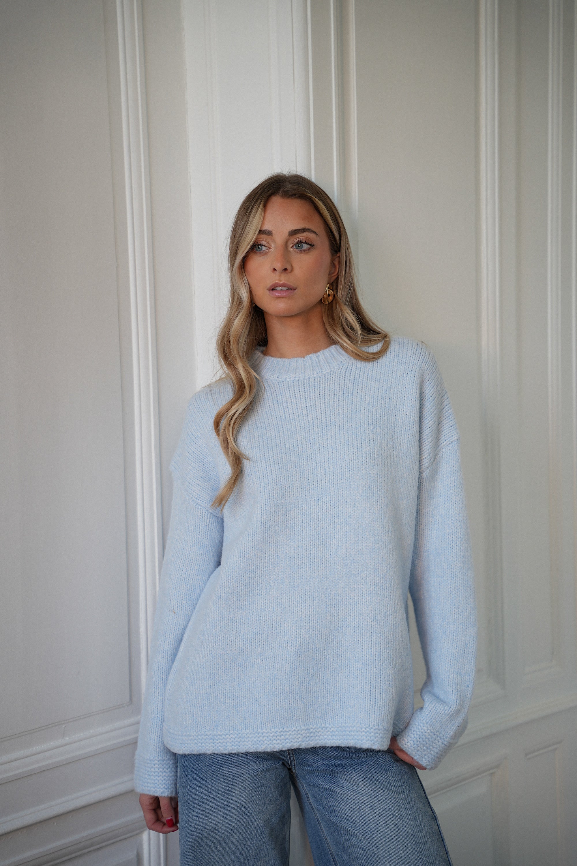 Jazz bleu - Pull ample