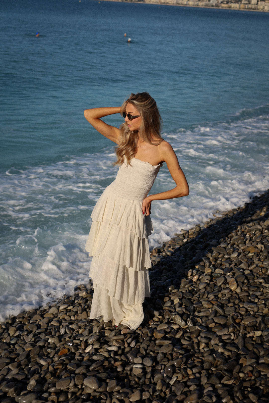 Olga crème - Robe longue