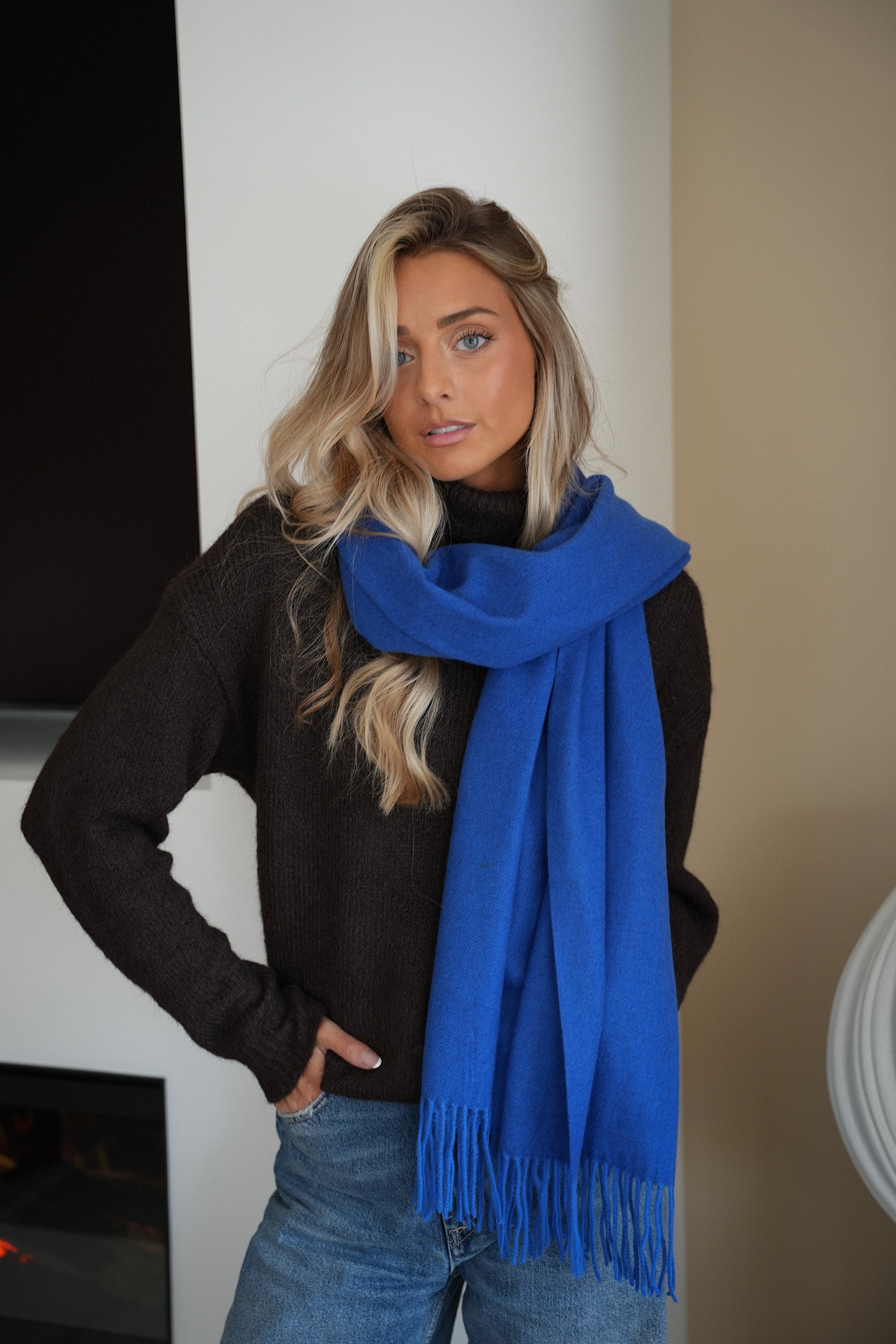 Capucine bleue - Écharpe douce