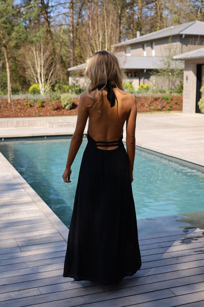 Iris noire - Robe longue