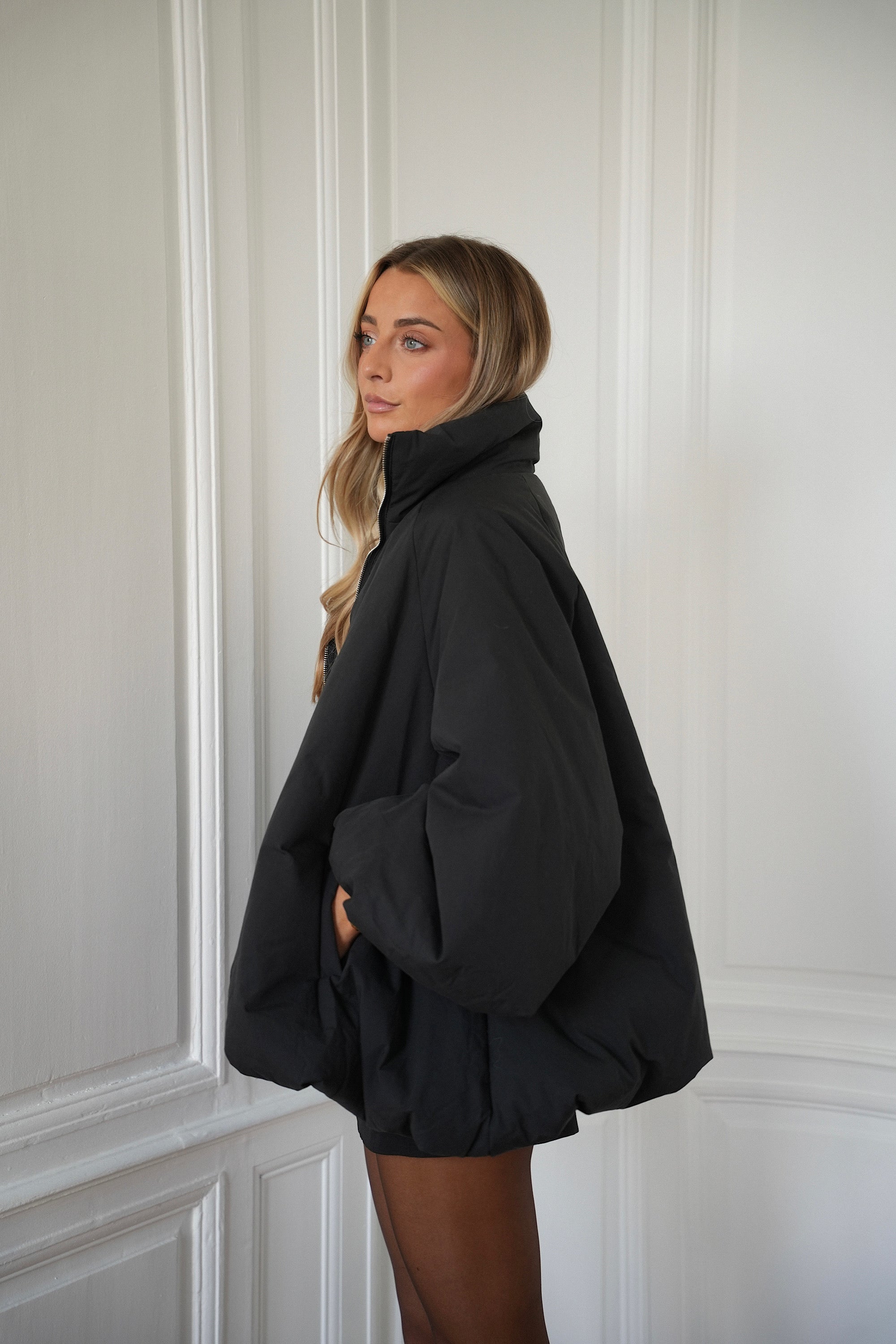 Montaine noir - Manteau oversize