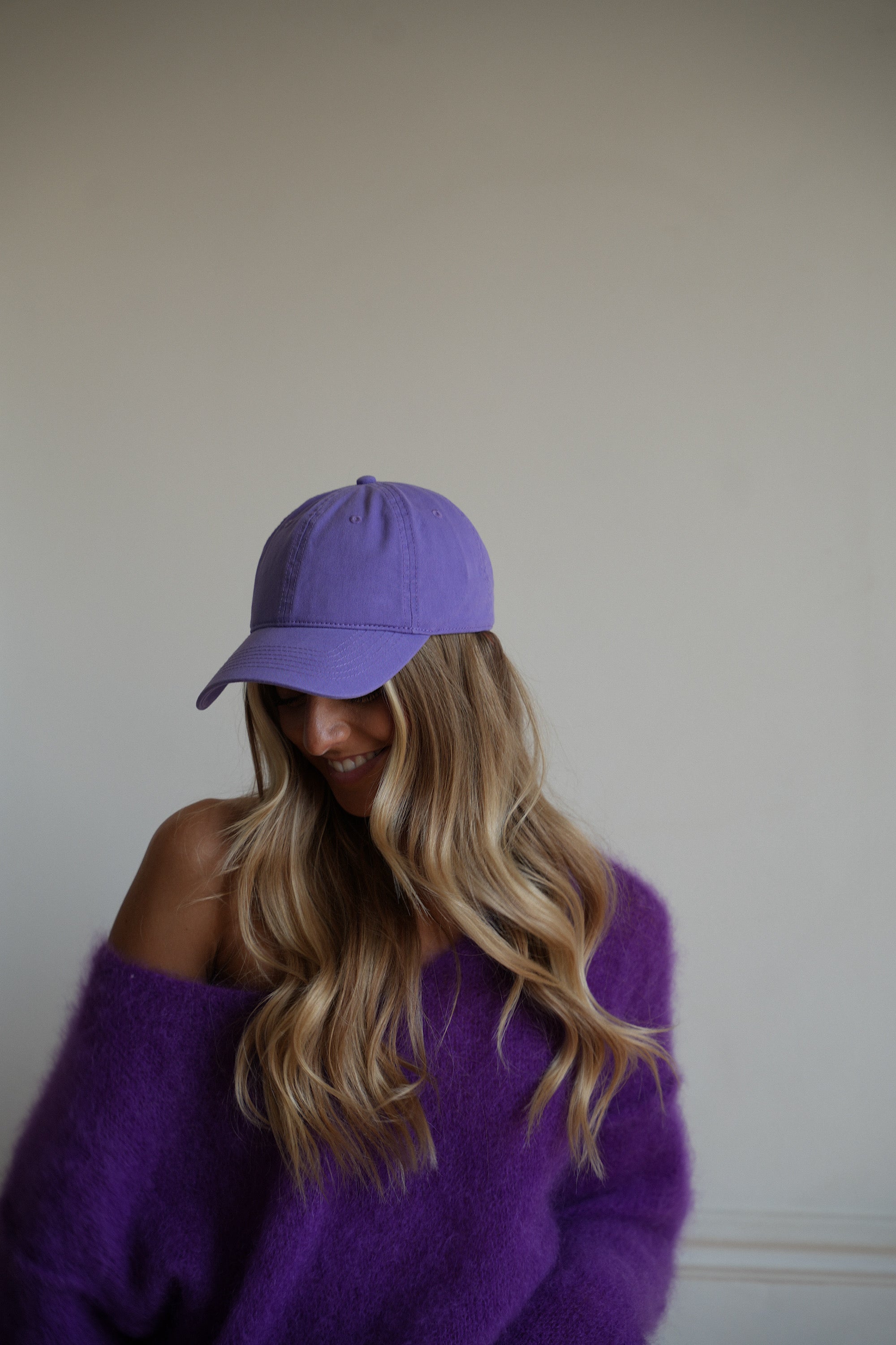 Jenna violette - Casquette toile