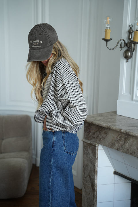 May taupe - Casquette brodée