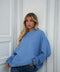 Izac bleu - Sweat-shirt ample