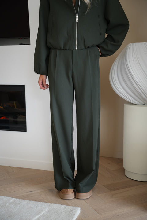 Armand vert - Pantalon droit