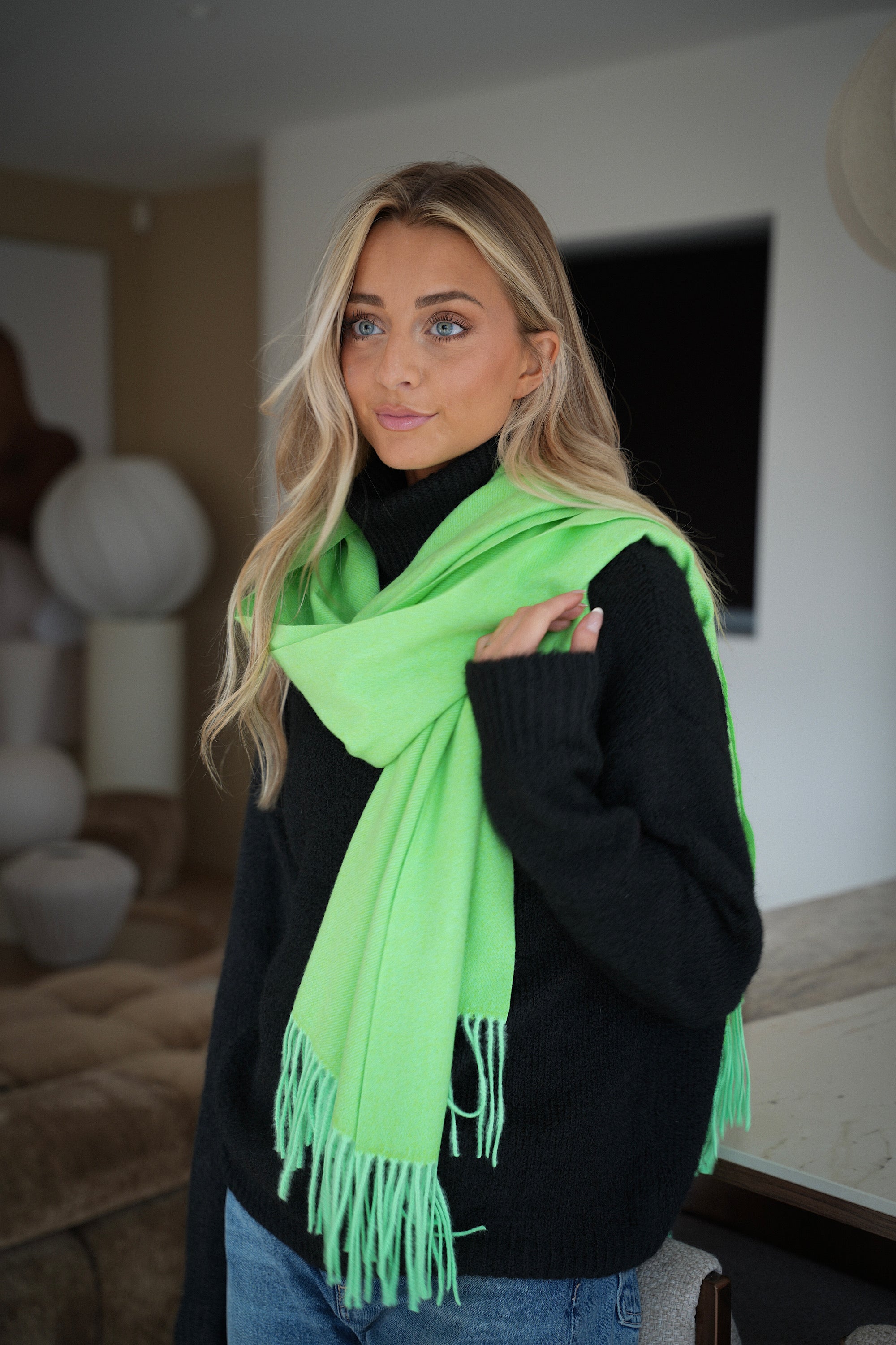 Capucine verte - Écharpe douce