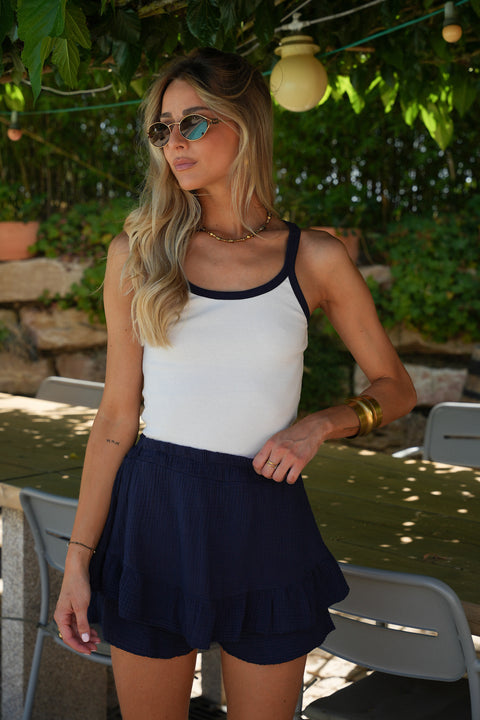 Lola marine - Jupe short