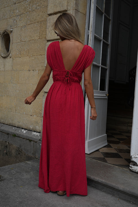 Lucy rouge - Robe longue