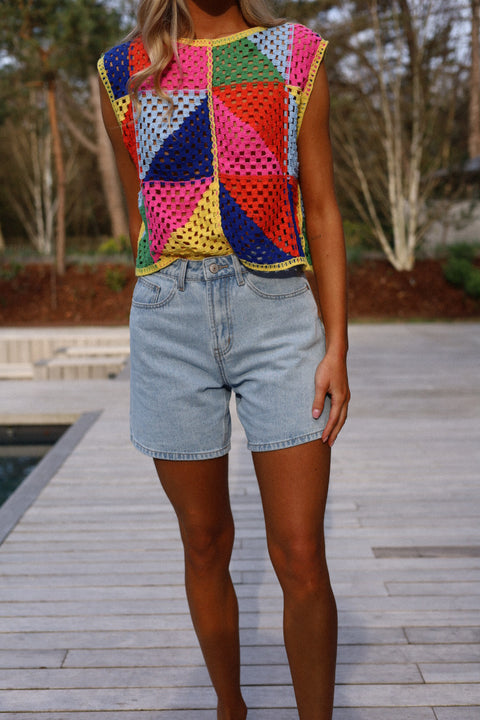 Roan bleu - Short jean