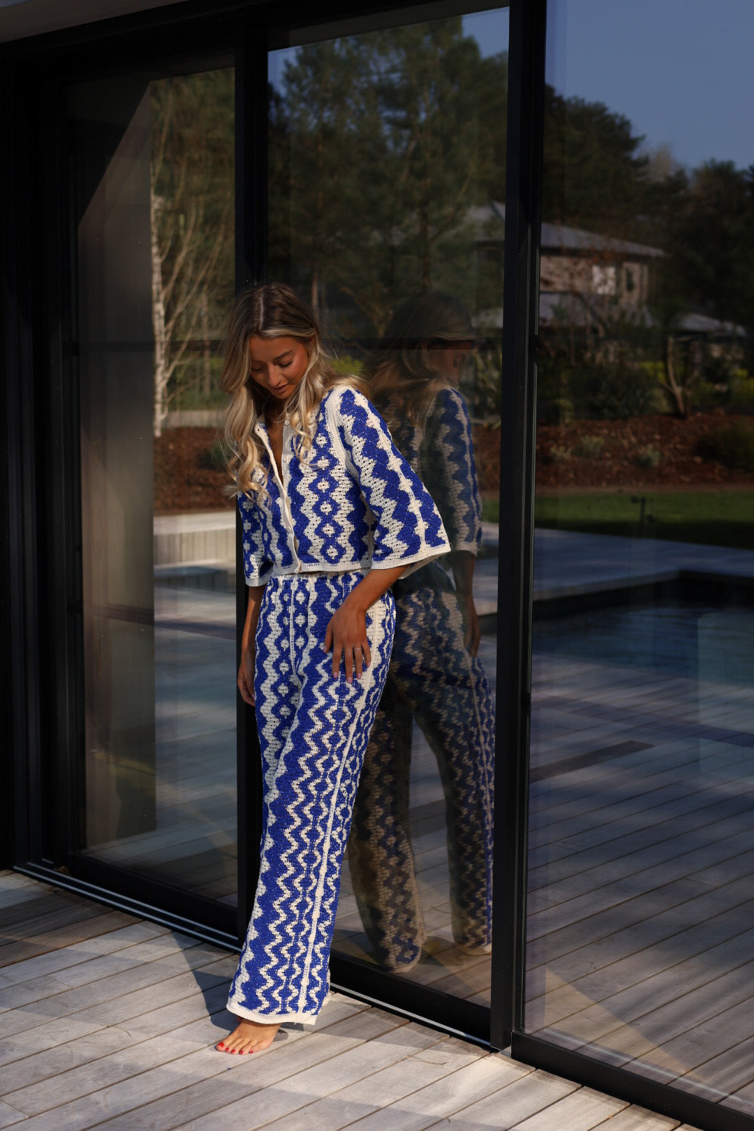 Candice bleu - Ensemble crochet