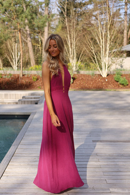 Iris prune - Robe longue