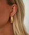 Elena dorées - Boucles d’oreilles acier
