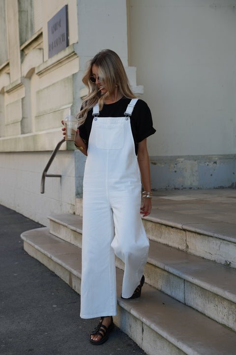 Missou blanche - Salopette jean