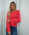 Chelsea rouge - Pull fin