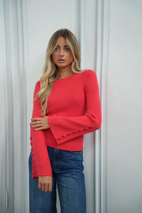 Chelsea rouge - Pull fin