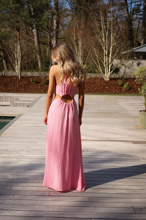 Muse rose - Robe longue