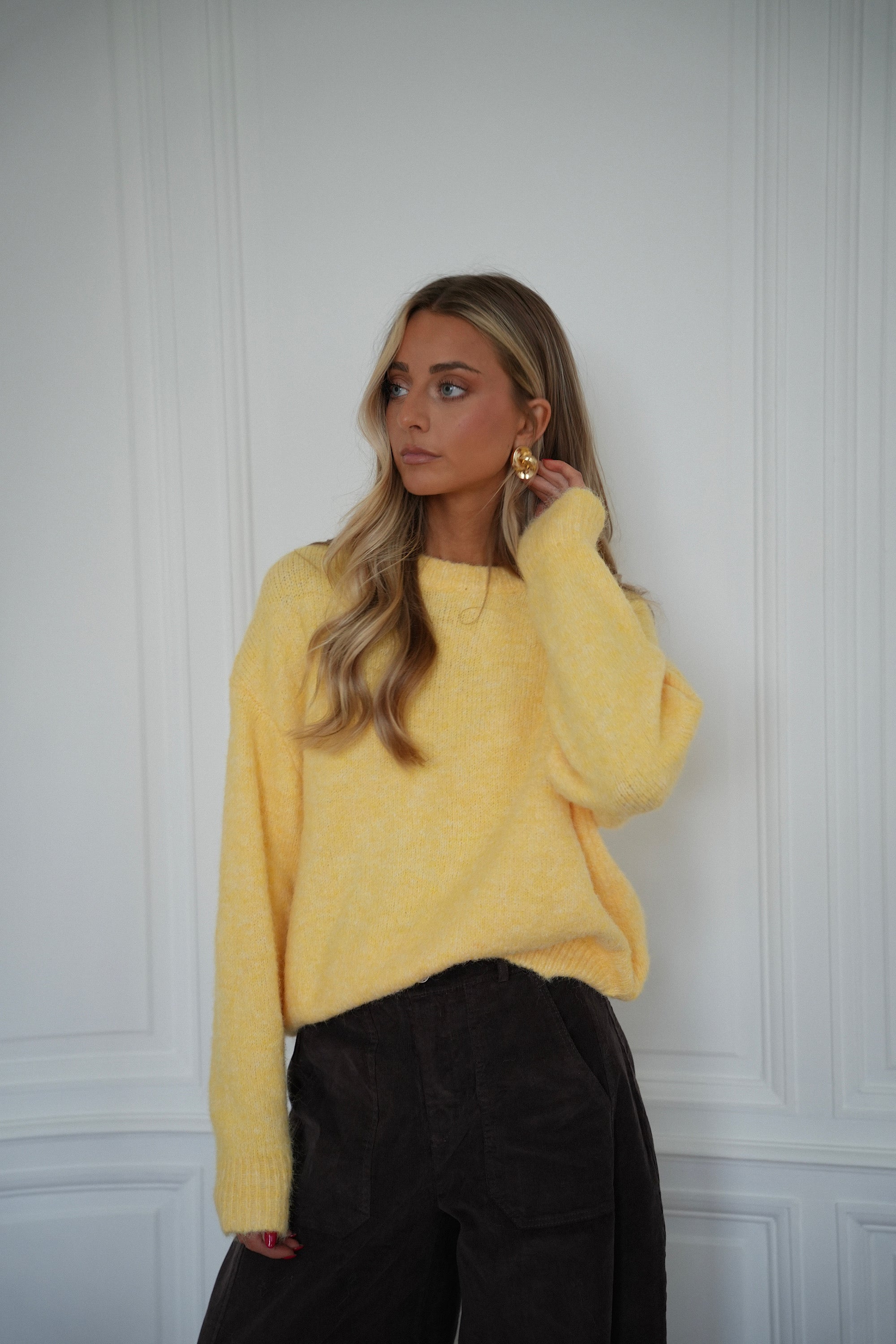Leny jaune - Pull doux