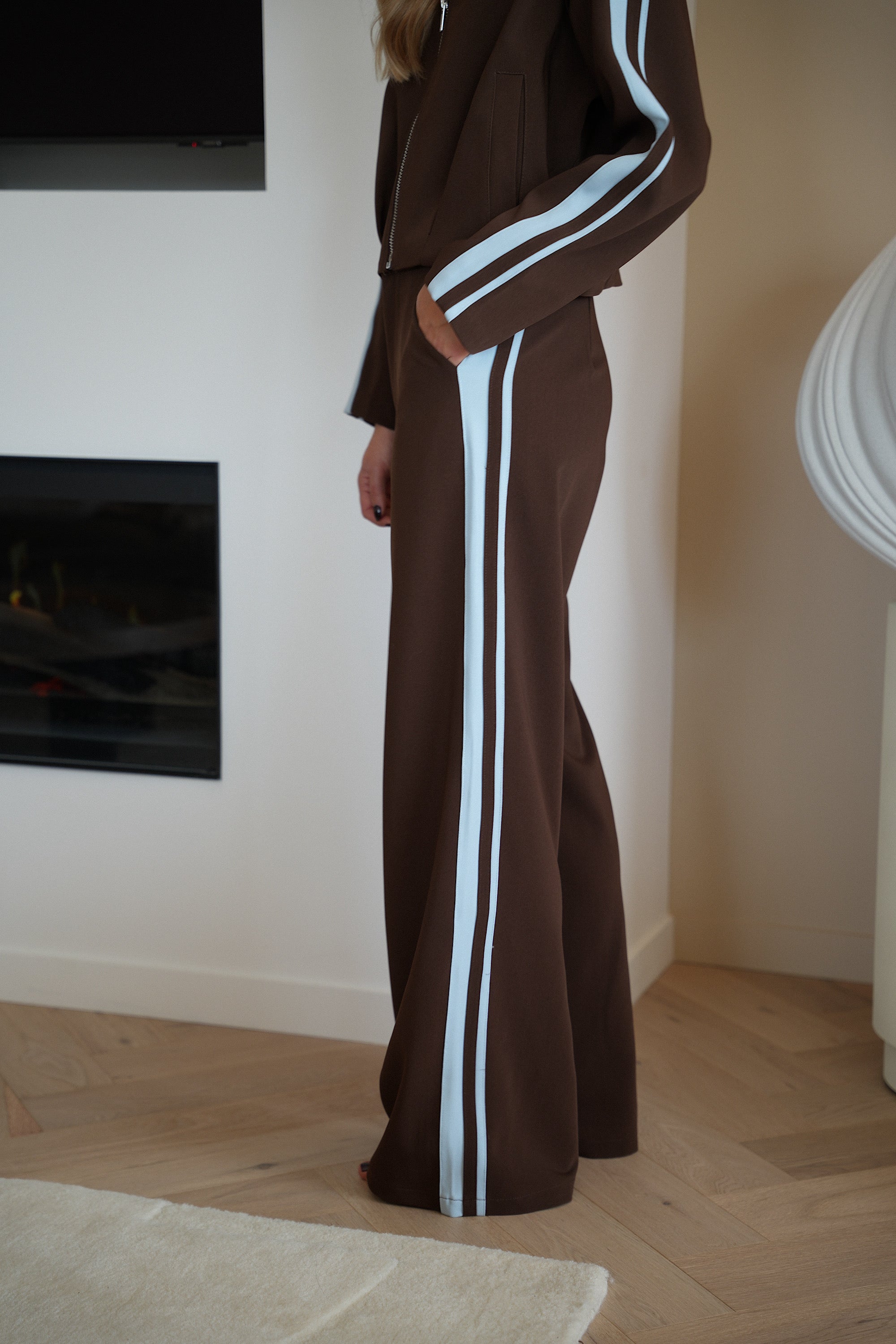 Roxane chocolat - Pantalon droit
