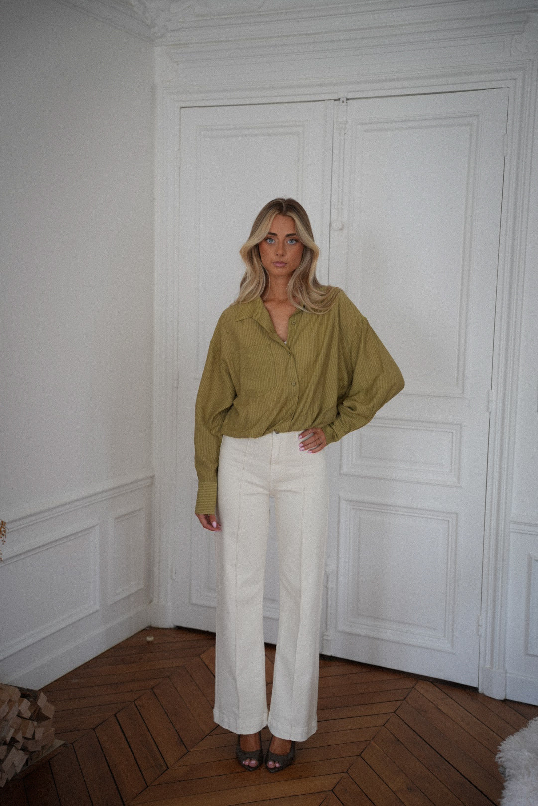 Miranda verte - Blouse courte