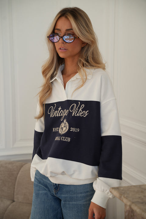 Brooklyn marine - Sweat-shirt brodé