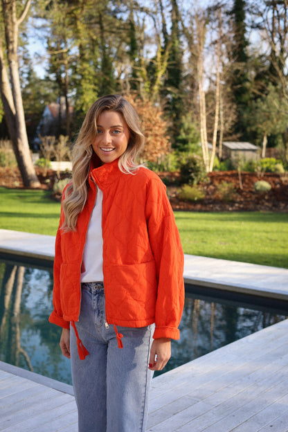 Victoria orange - Veste zippée